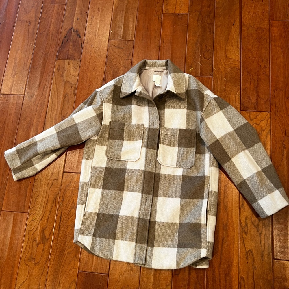 H&M Plaid Shacket